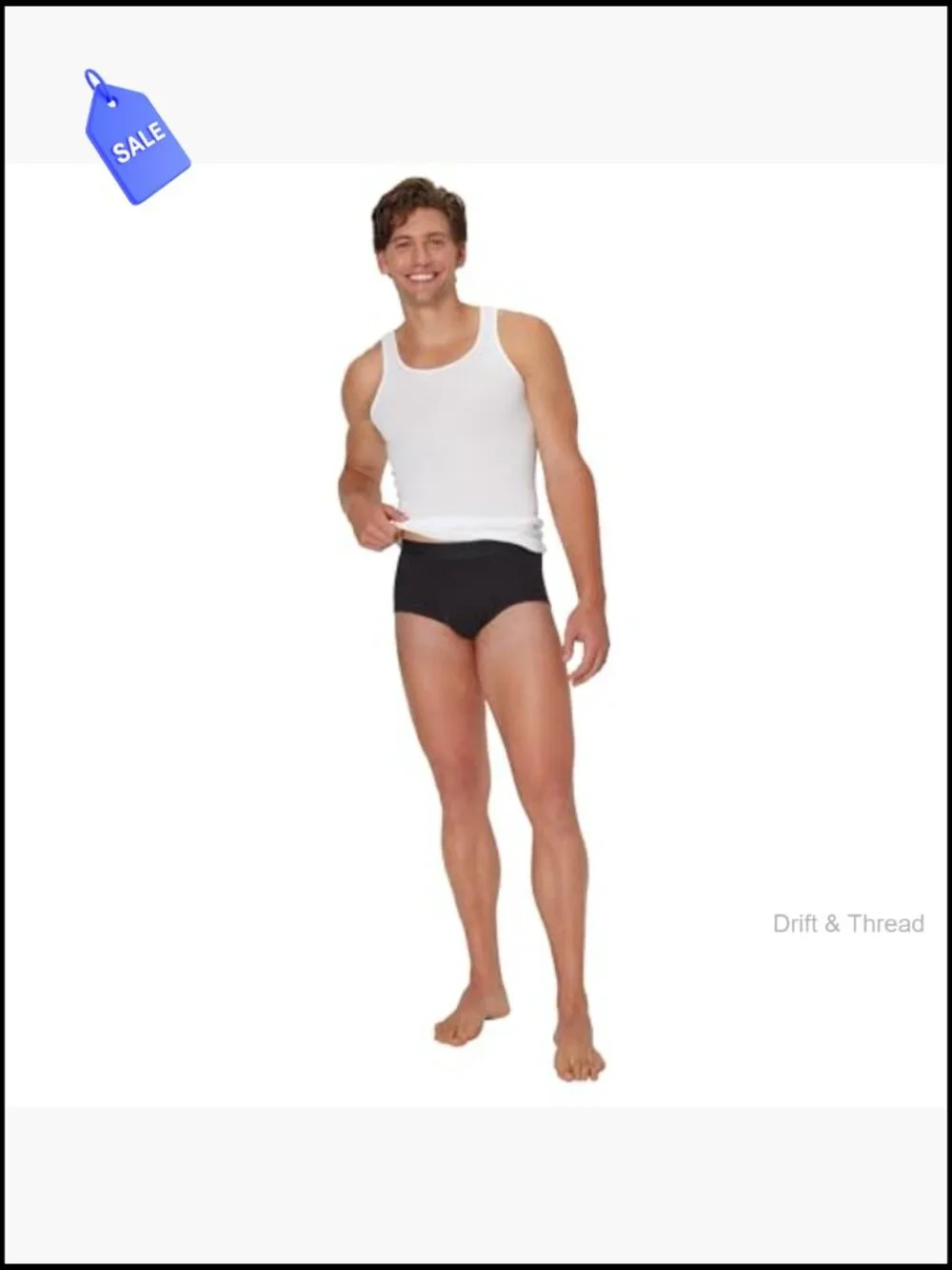 Men's Briefs 6-Pack Tagless Cooling Moisture-Wicking Comfort Soft